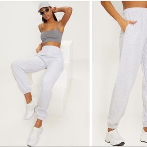 PrettyLittleThing Basic Jogger Grey Sweatpants